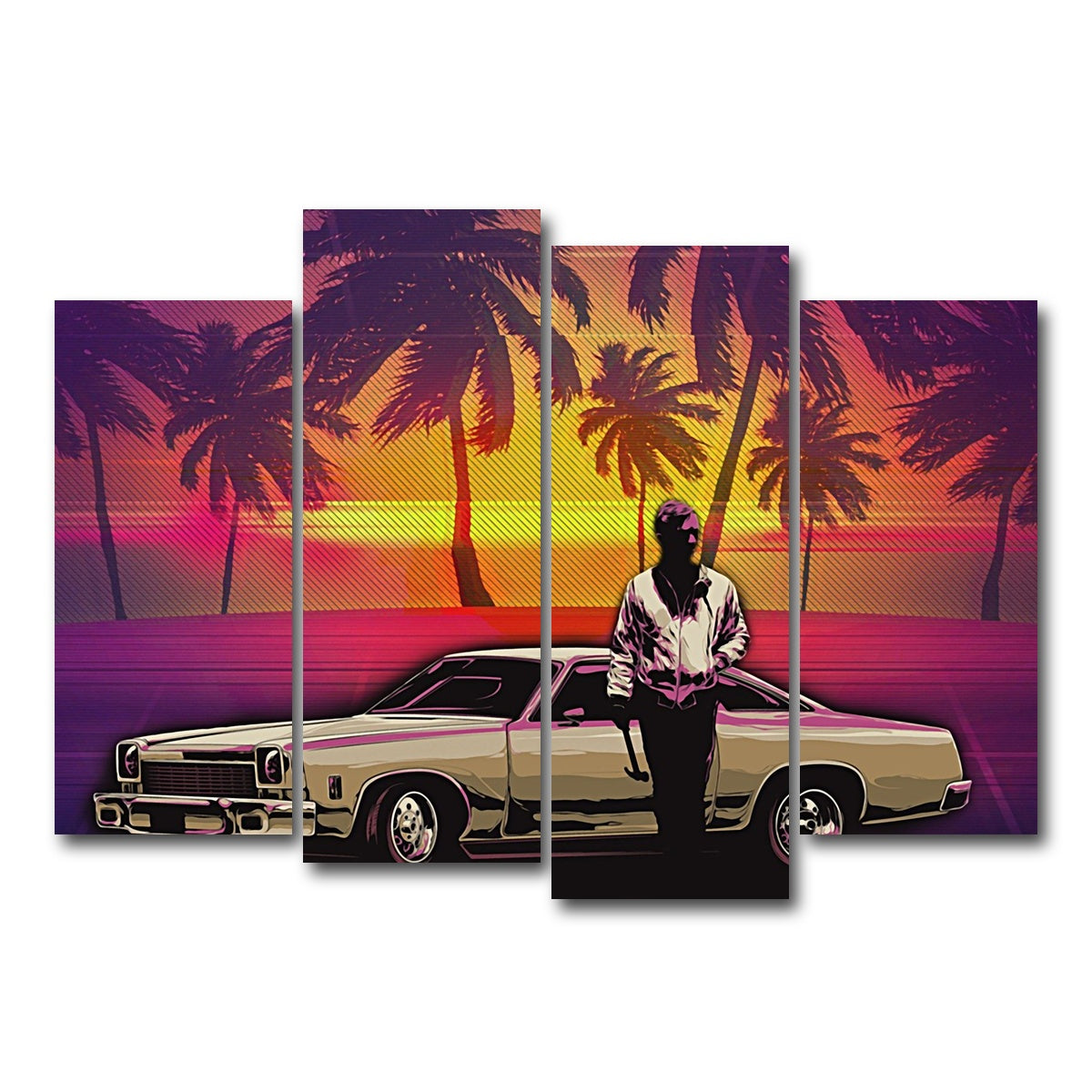 AUTO-MOCKUP WHITE | abstract drive | 4 Piece | Gallery Wrap Canvas | group=4_normal