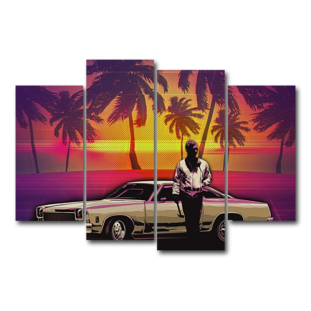 AUTO-MOCKUP WHITE | abstract drive | 4 Piece | Gallery Wrap Canvas | group=4_short