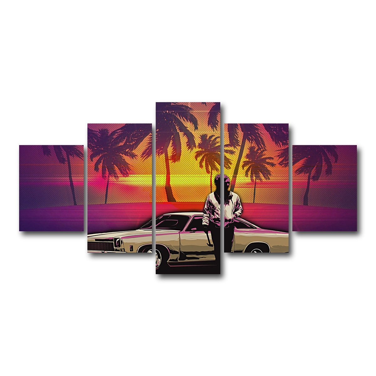 AUTO-MOCKUP WHITE | abstract drive | 5 Piece | Gallery Wrap Canvas | group=5_short