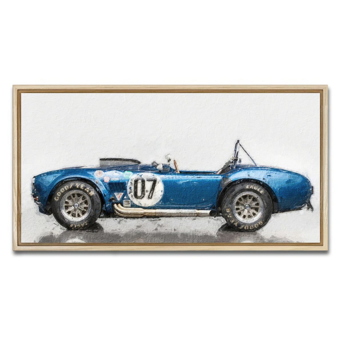 AUTO-MOCKUP WHITE | ac cobra 2 | 1 Piece | Natural Framed Canvas | group=2x1