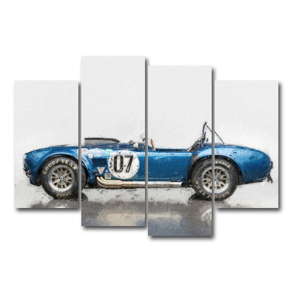 AUTO-MOCKUP WHITE | ac cobra 2 | 4 Piece | Gallery Wrap Canvas | group=4_short
