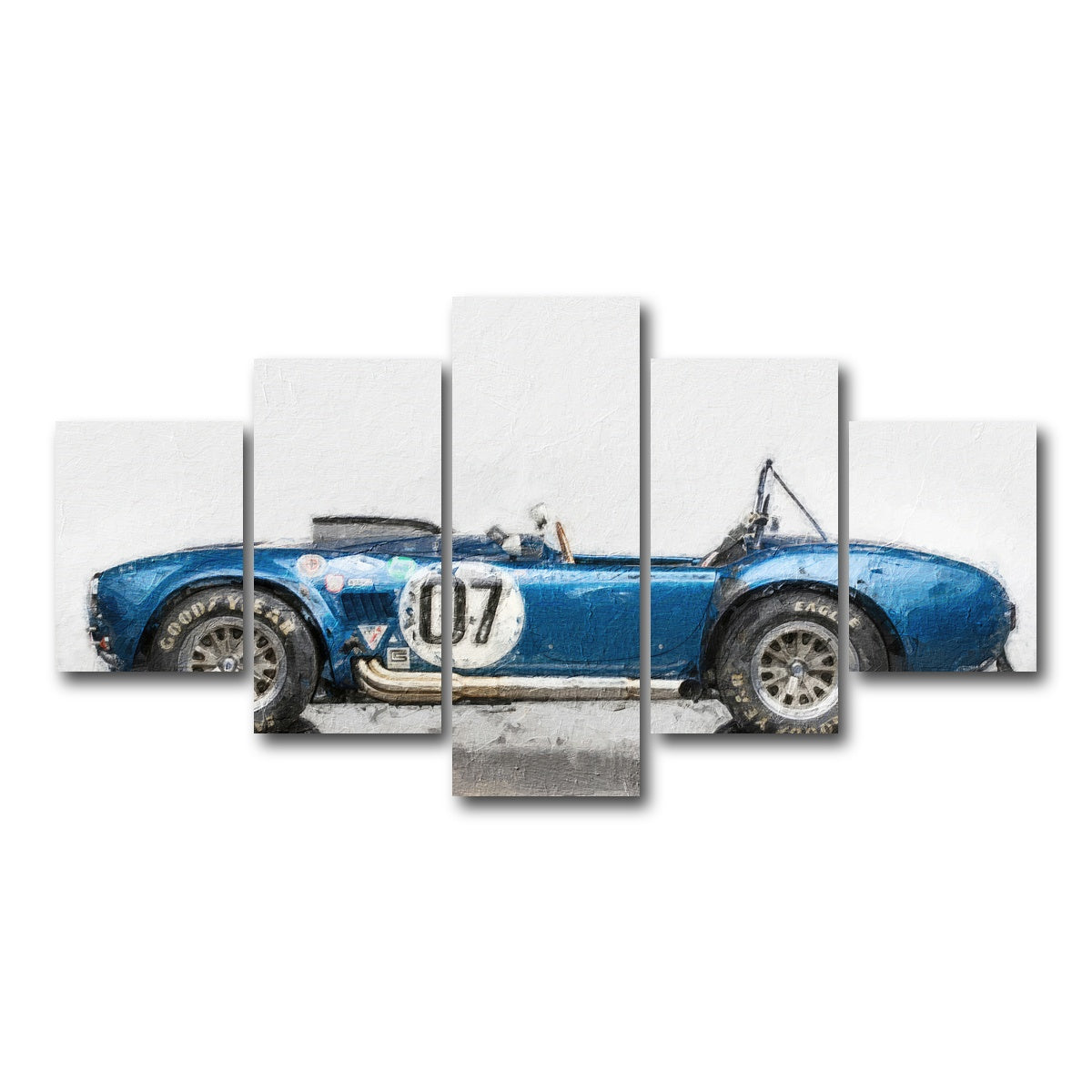 AUTO-MOCKUP WHITE | ac cobra 2 | 5 Piece | Gallery Wrap Canvas | group=5_short