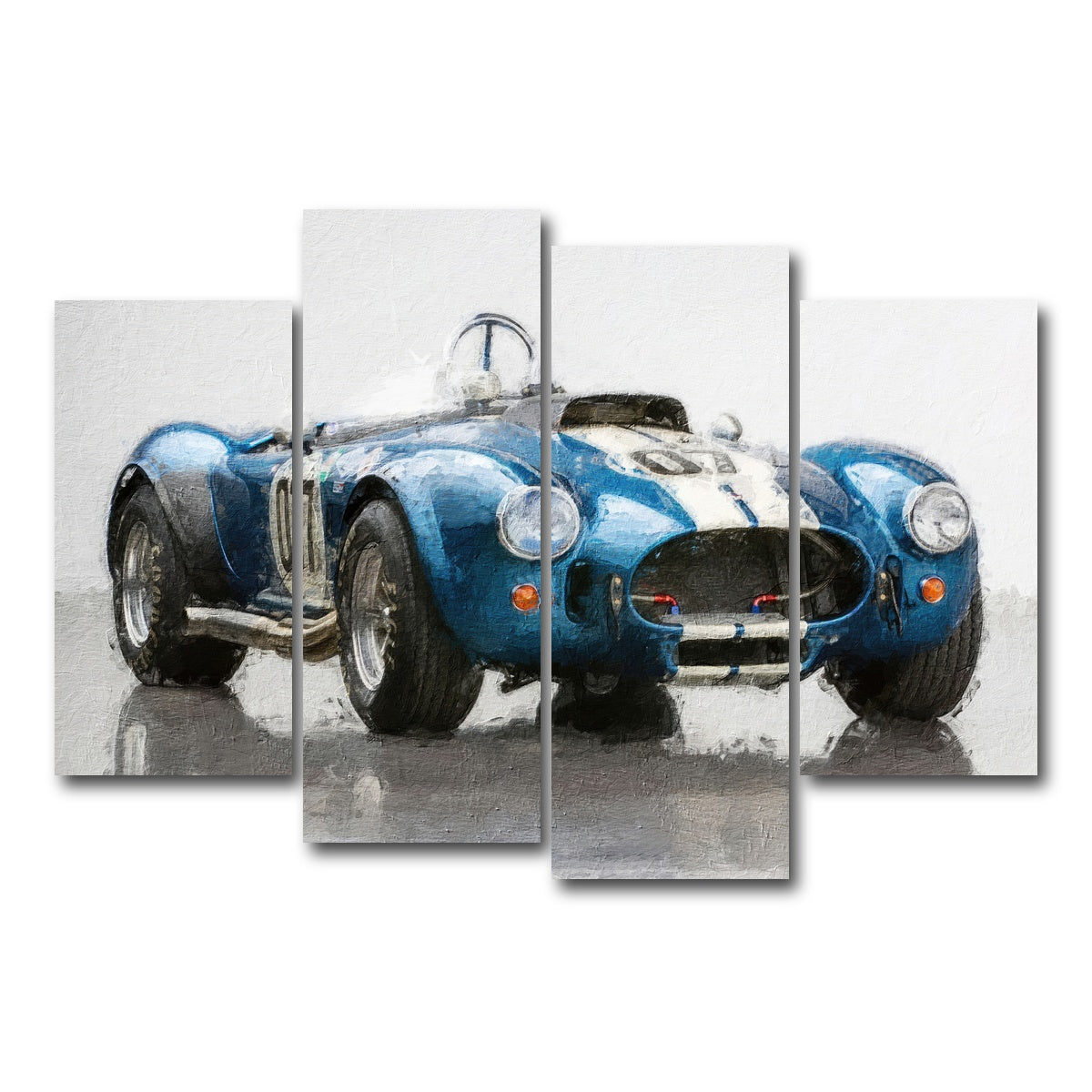AUTO-MOCKUP WHITE | ac cobra 5 | 4 Piece | Gallery Wrap Canvas | group=4_short