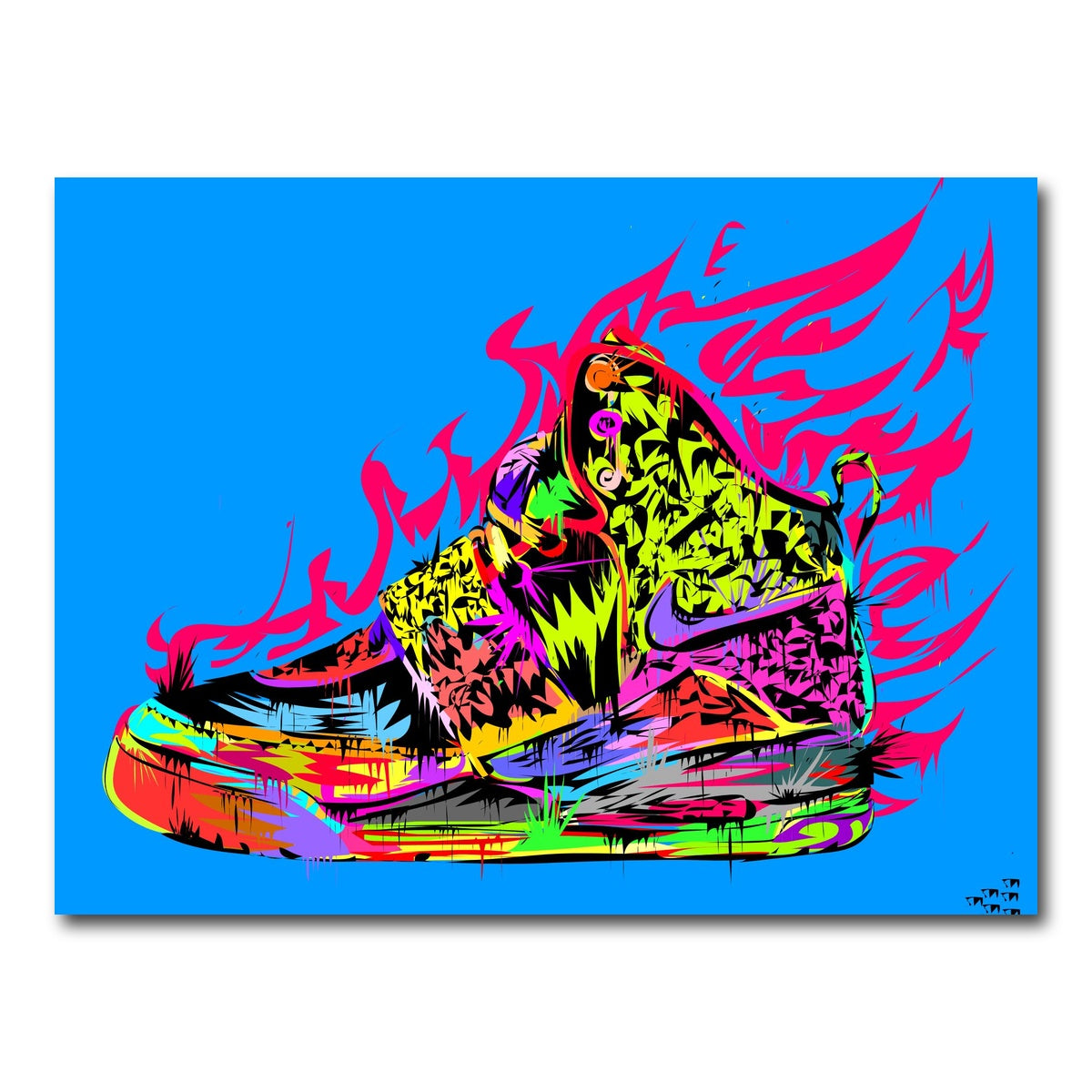 AUTO-MOCKUP WHITE | air yeezy | 1 Piece | Gallery Wrap Canvas | group=4x3