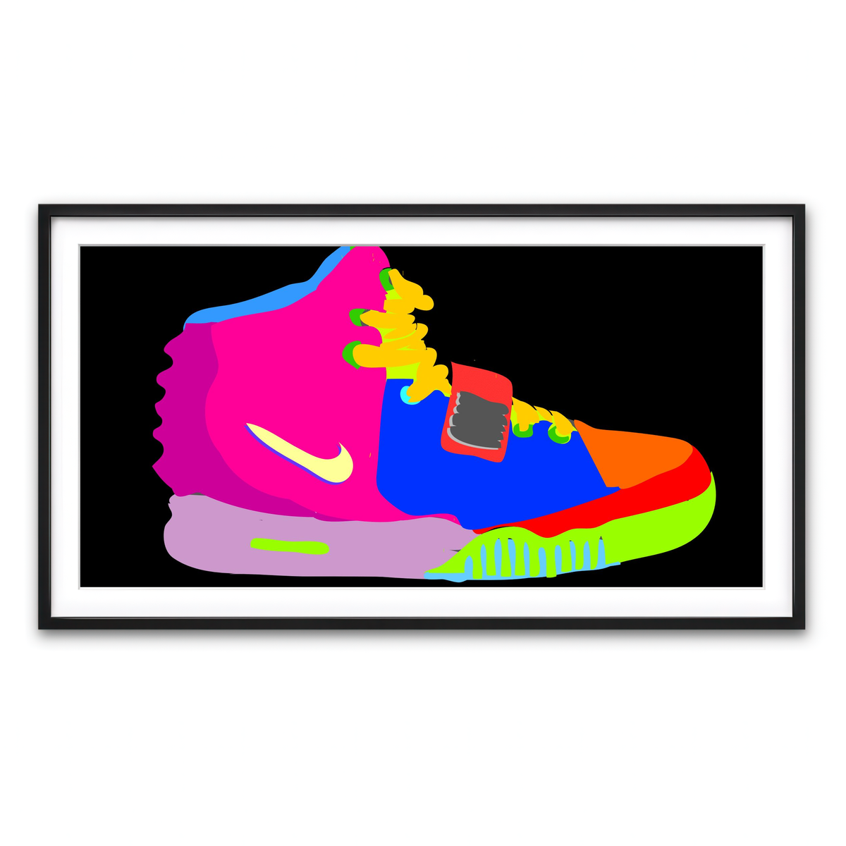 Framed Print 2x1 Black