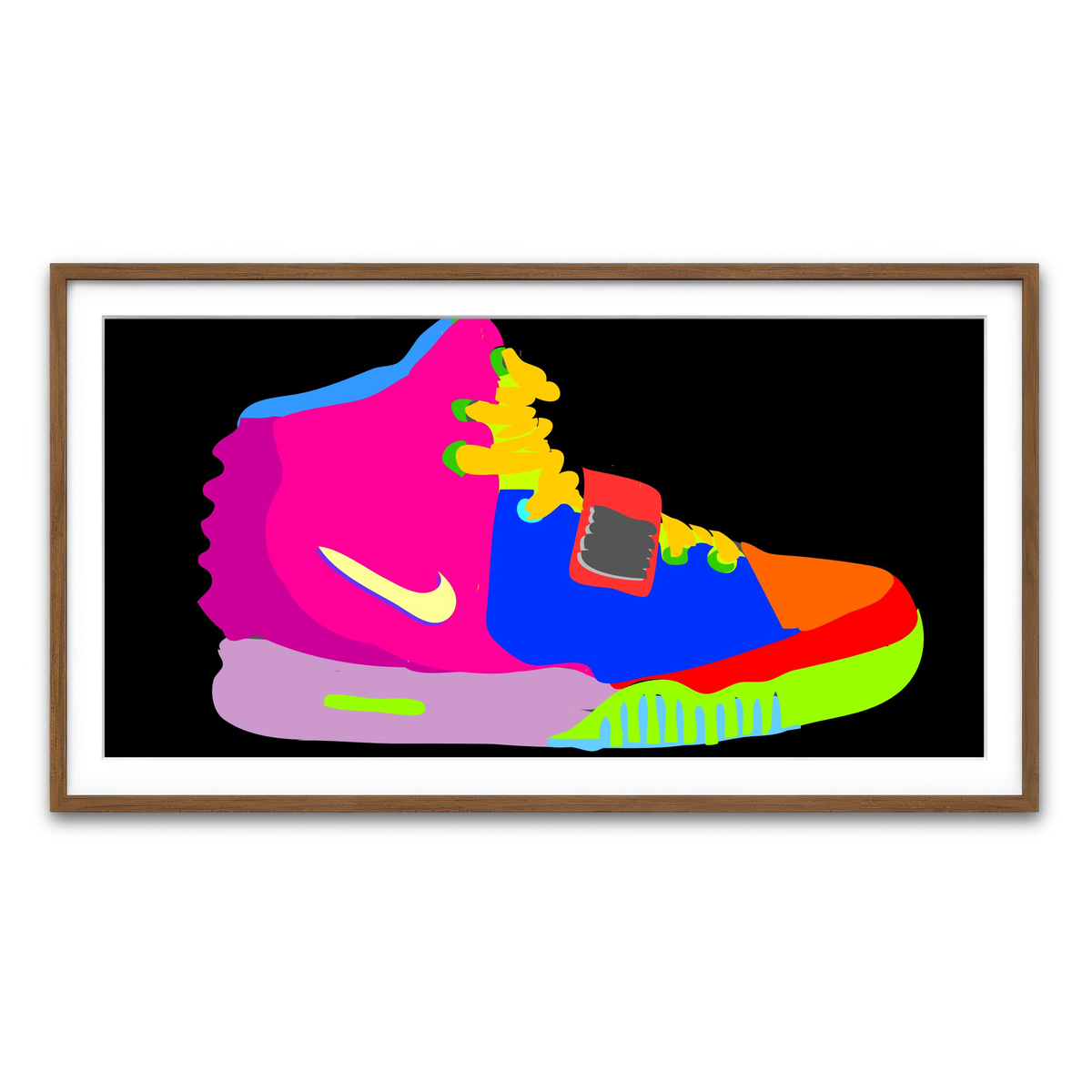 Framed Print 2x1 Walnut