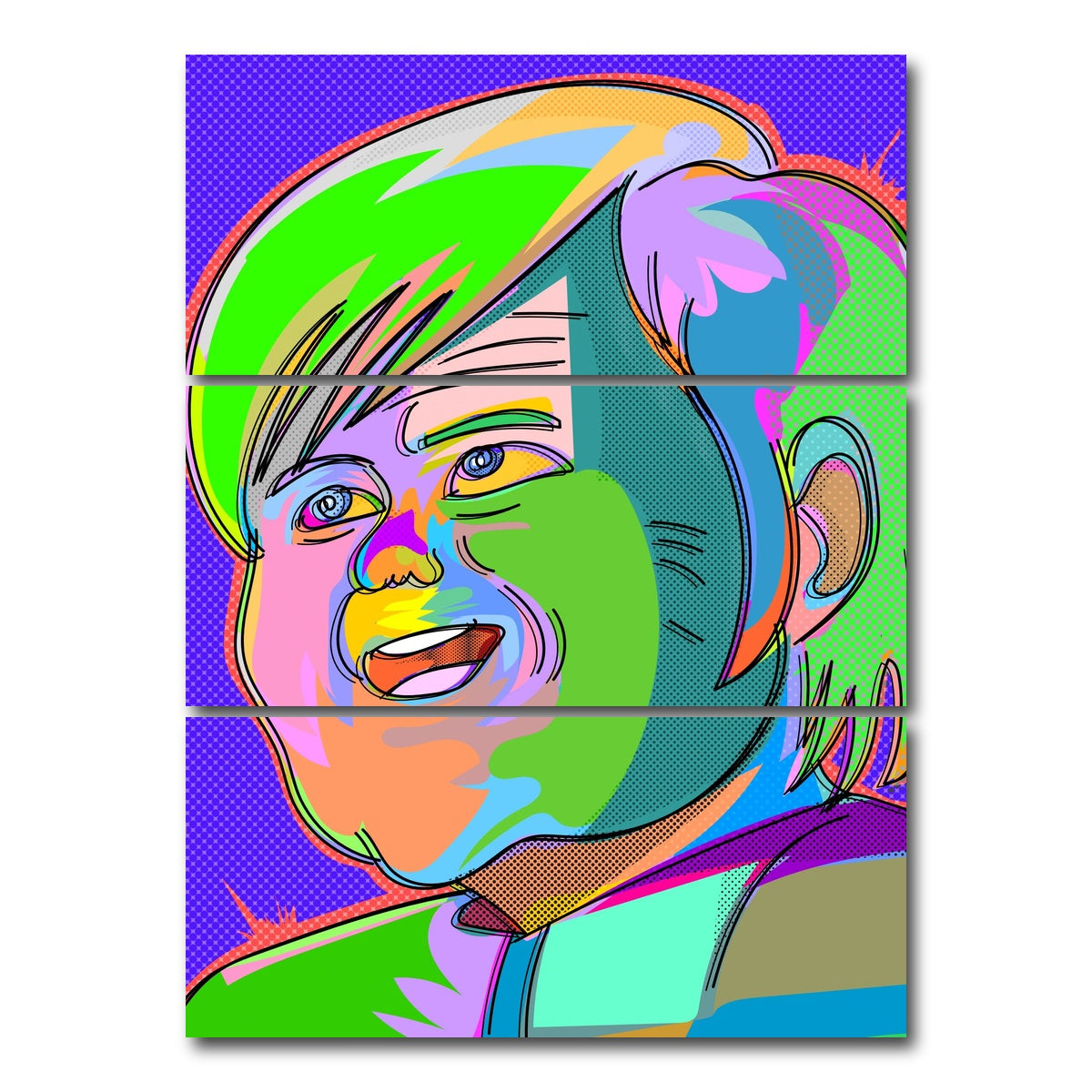 AUTO-MOCKUP WHITE | akira ghost | 3 Piece | Gallery Wrap Canvas | group=8x18_stacked