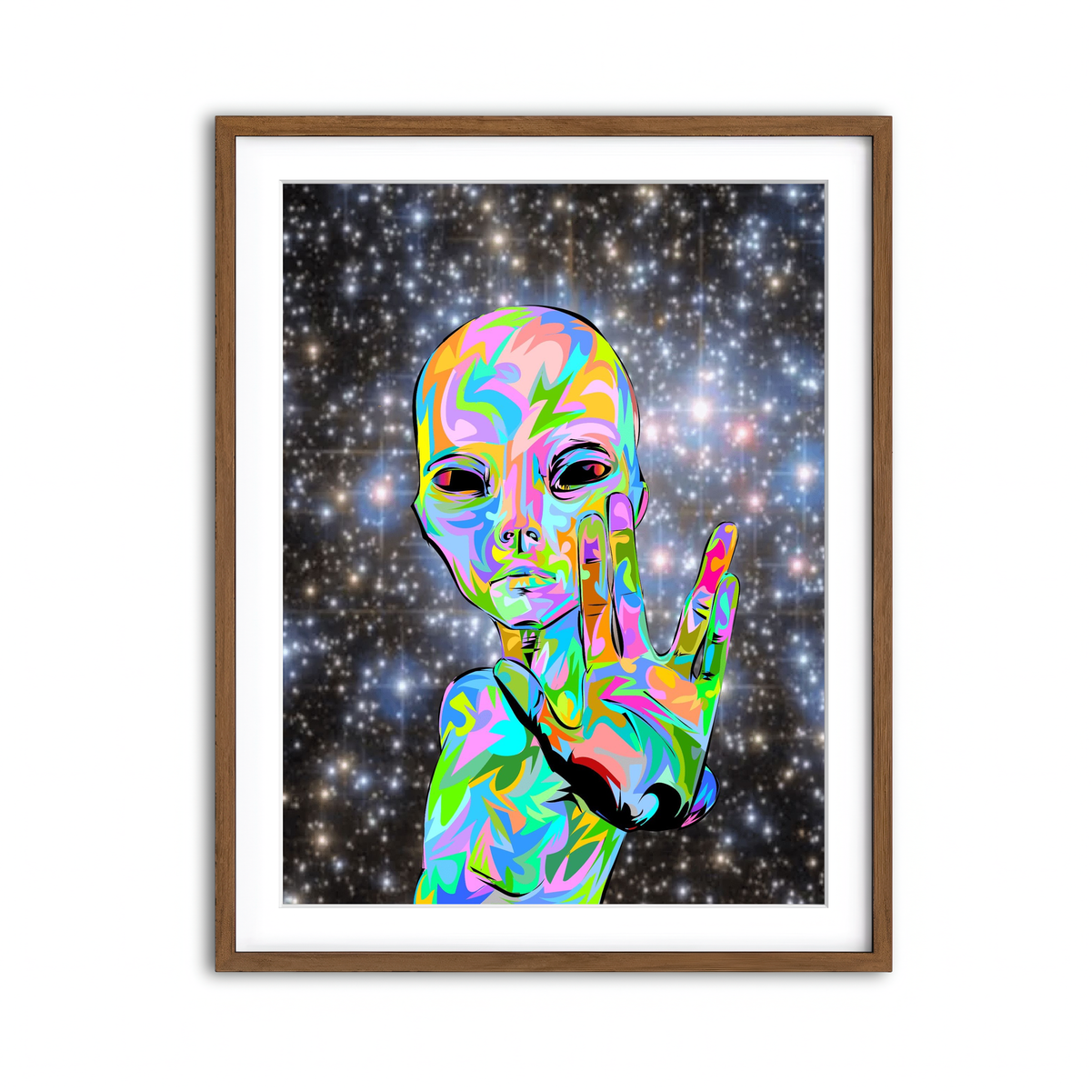 Framed Print 3x4 Walnut