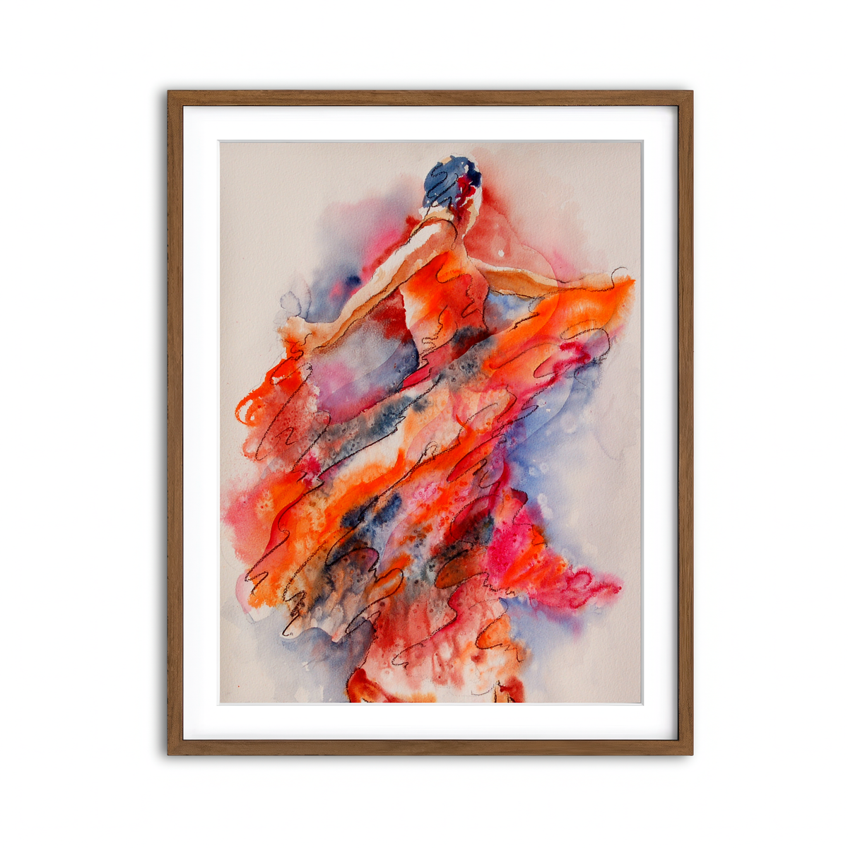 Framed Print 3x4 Walnut