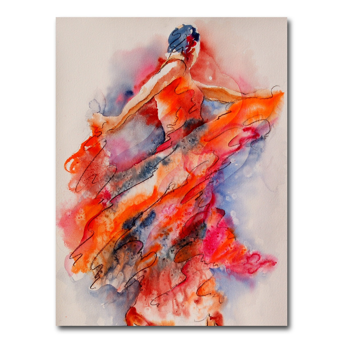 AUTO-MOCKUP WHITE | allure of the flamenco | 1 Piece | Gallery Wrap Canvas | group=3x4