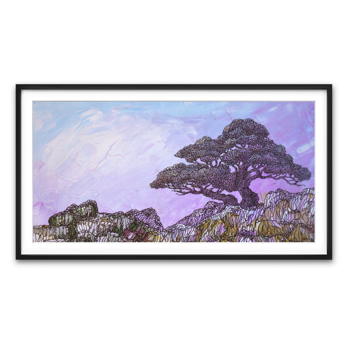 Framed Print 2x1 Black