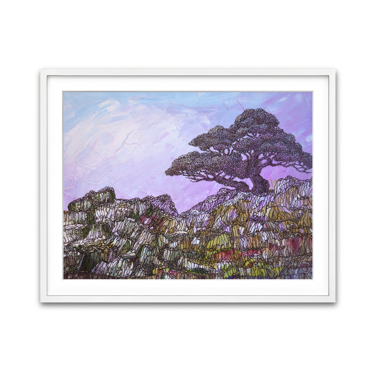 Framed Print 4x3 White