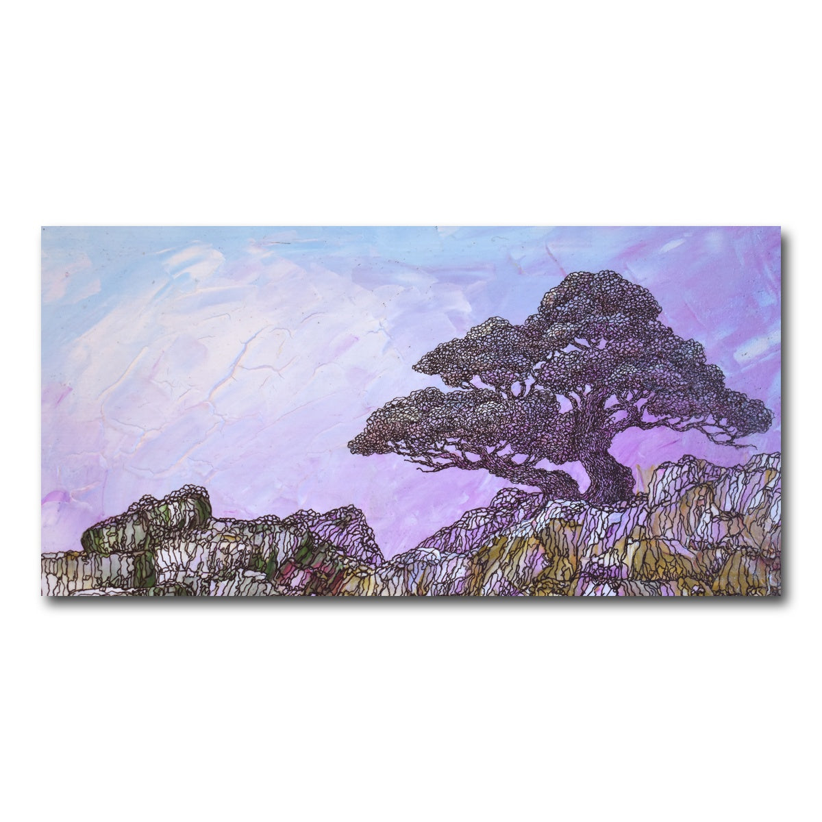 AUTO-MOCKUP WHITE | alone but undesperate | 1 Piece | Gallery Wrap Canvas | group=2x1