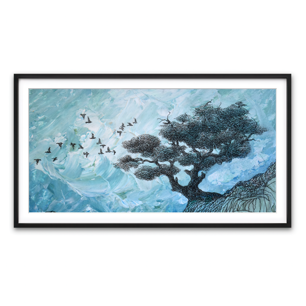 Framed Print 2x1 Black