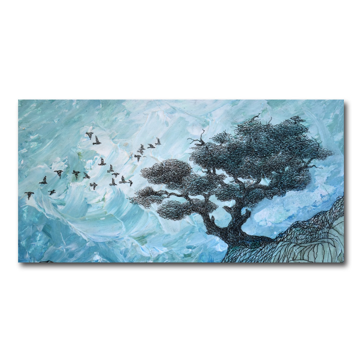 AUTO-MOCKUP WHITE | alone, content | 1 Piece | Gallery Wrap Canvas | group=2x1