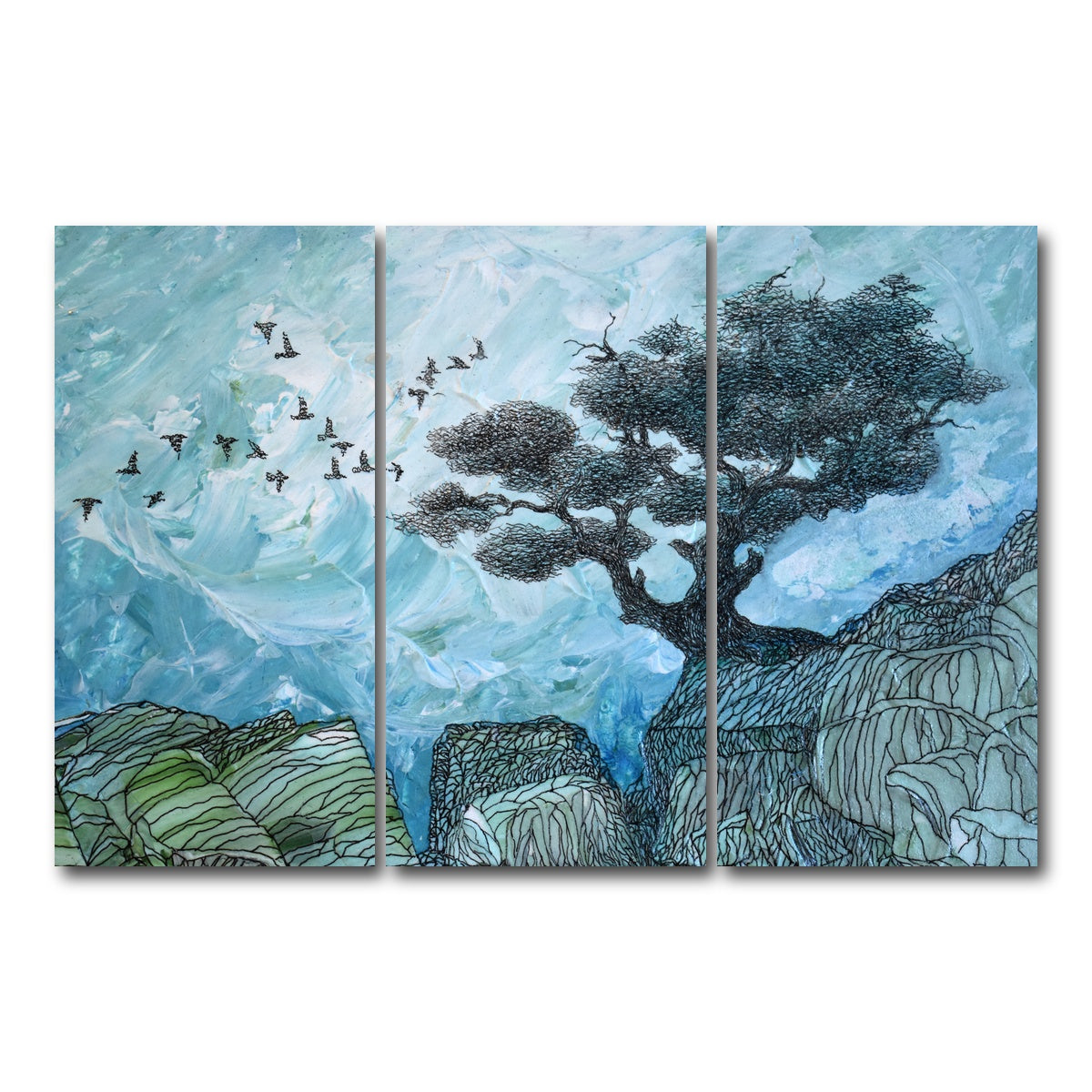 AUTO-MOCKUP WHITE | alone, content | 3 Piece | Gallery Wrap Canvas | group=12x24