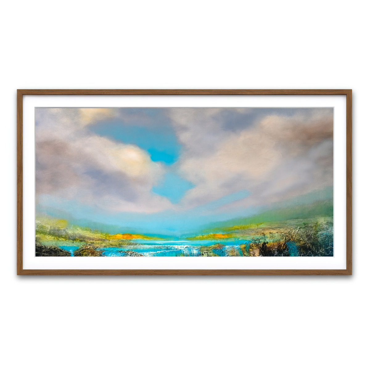 Framed Print 2x1 Walnut