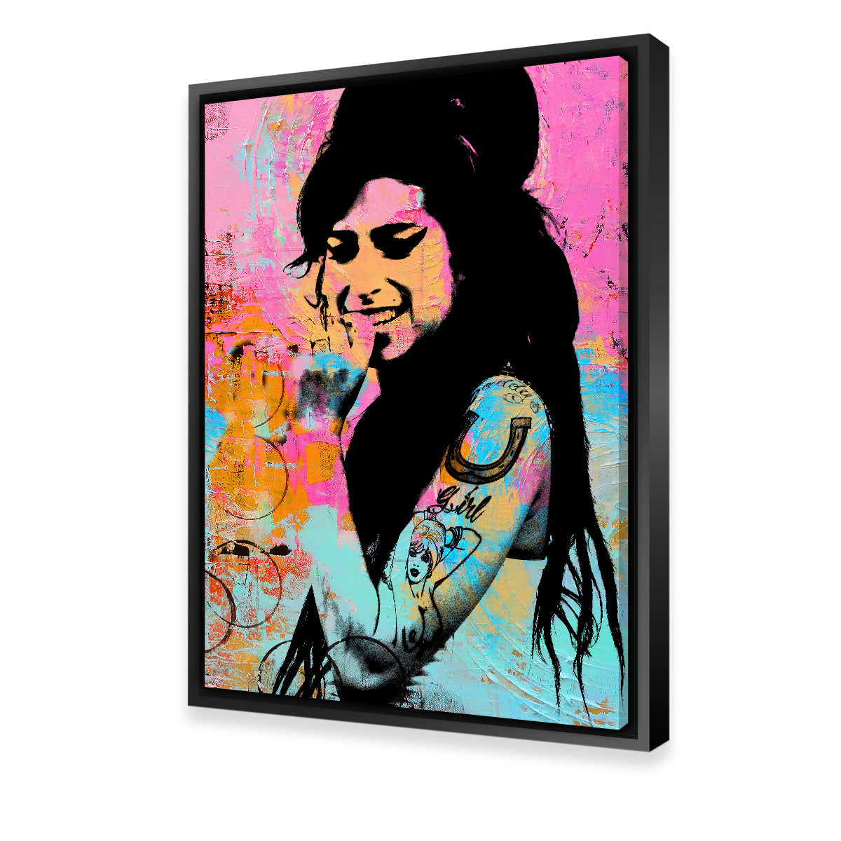 Amy Winehouse Circles Wall Art
