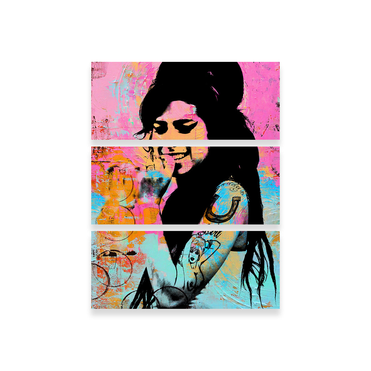 Amy Winehouse Circles Wall Art