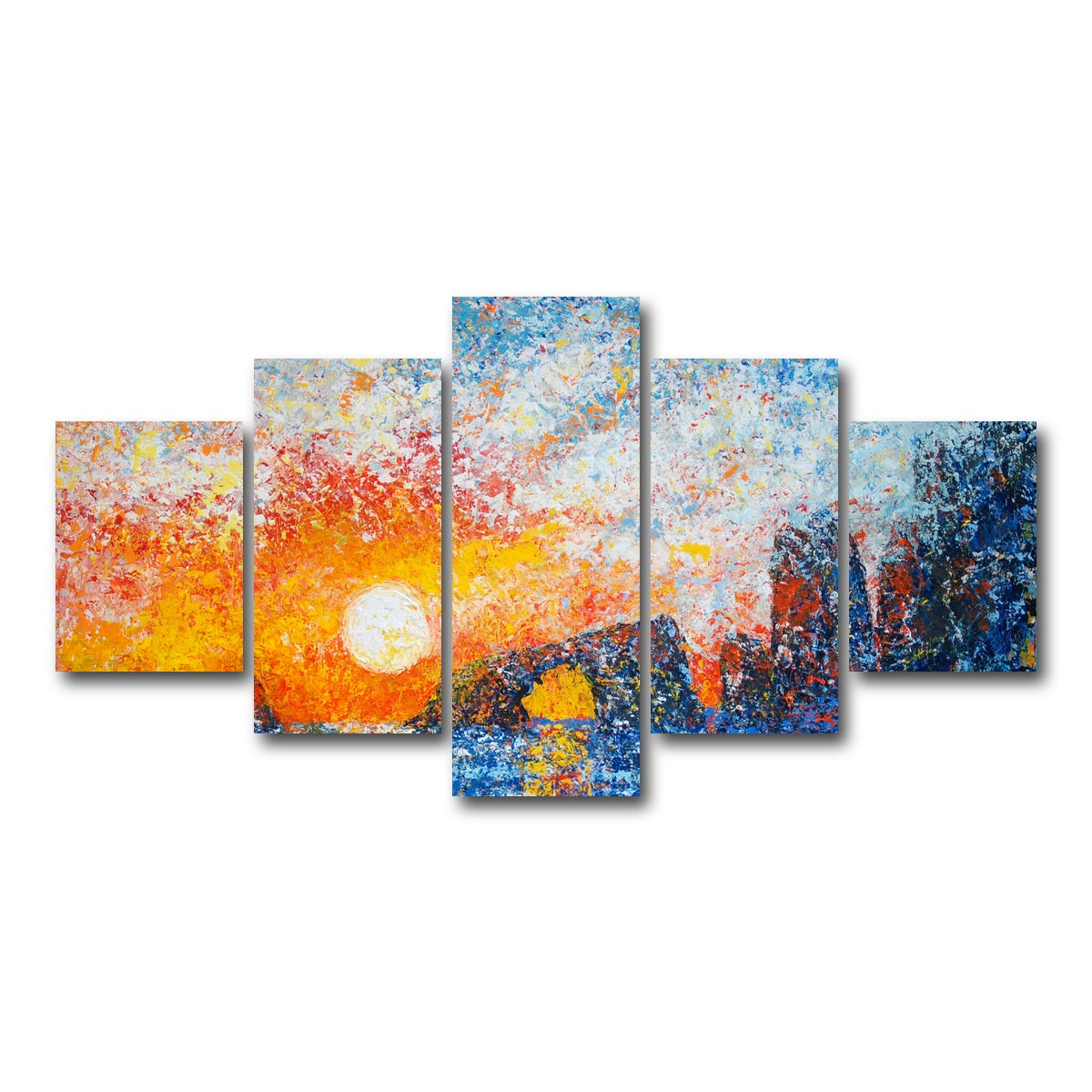 AUTO-MOCKUP WHITE | anacapa islands splendor | 5 Piece | Gallery Wrap Canvas | group=5_short