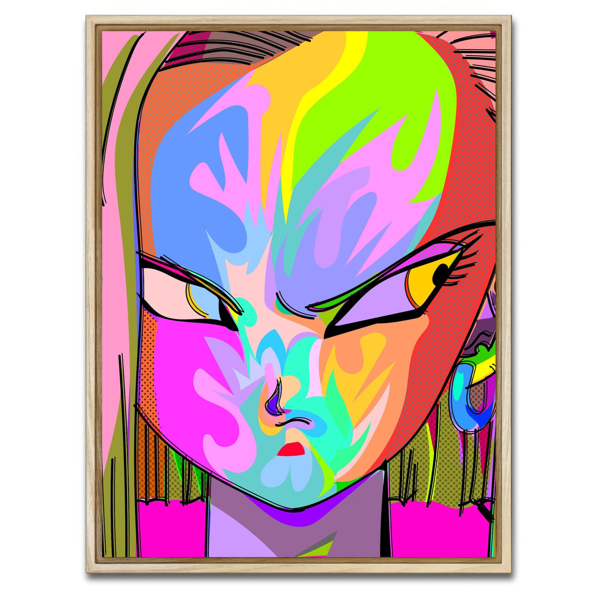 AUTO-MOCKUP WHITE | android | 1 Piece | Natural Framed Canvas | group=3x4