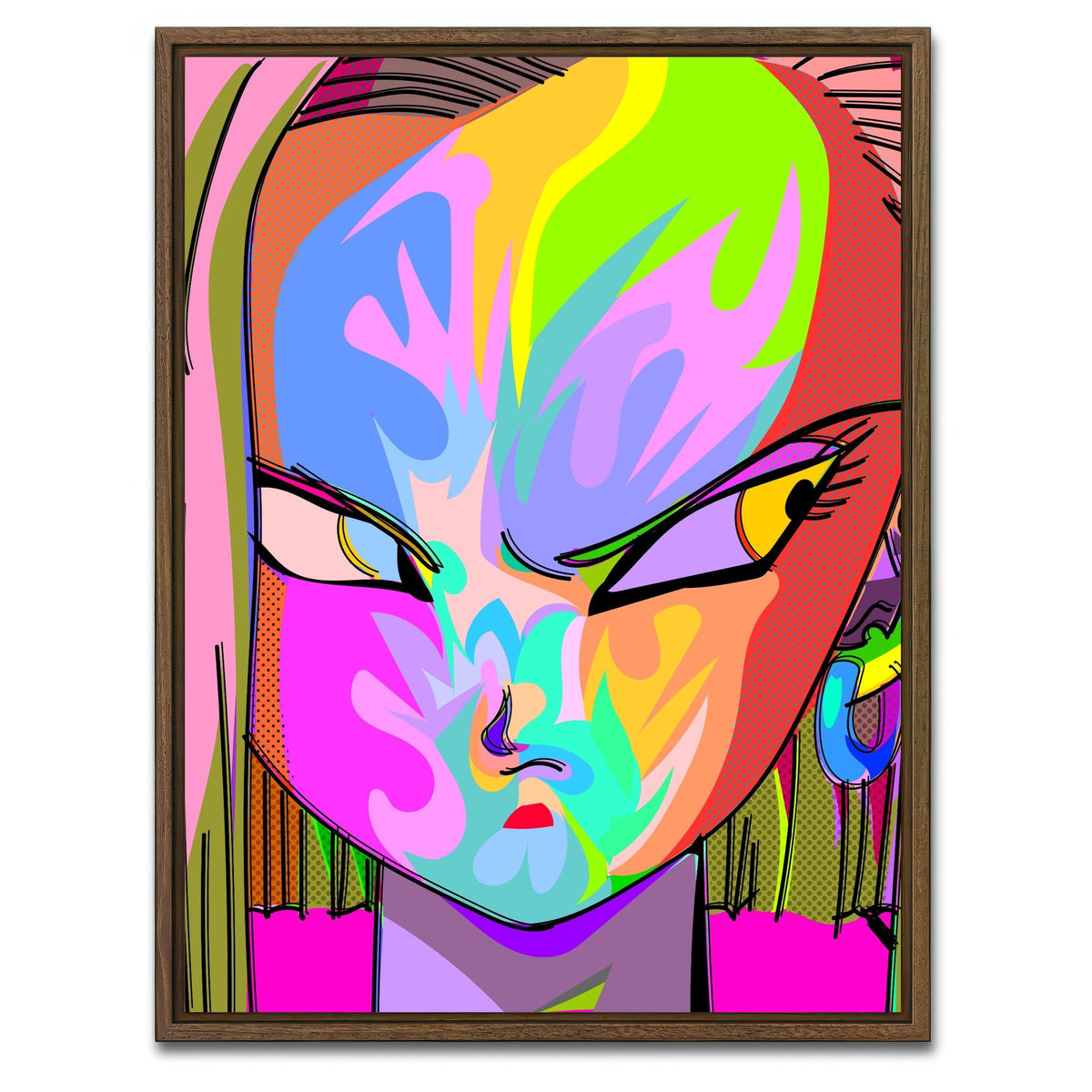 AUTO-MOCKUP WHITE | android | 1 Piece | Walnut Framed Canvas | group=3x4