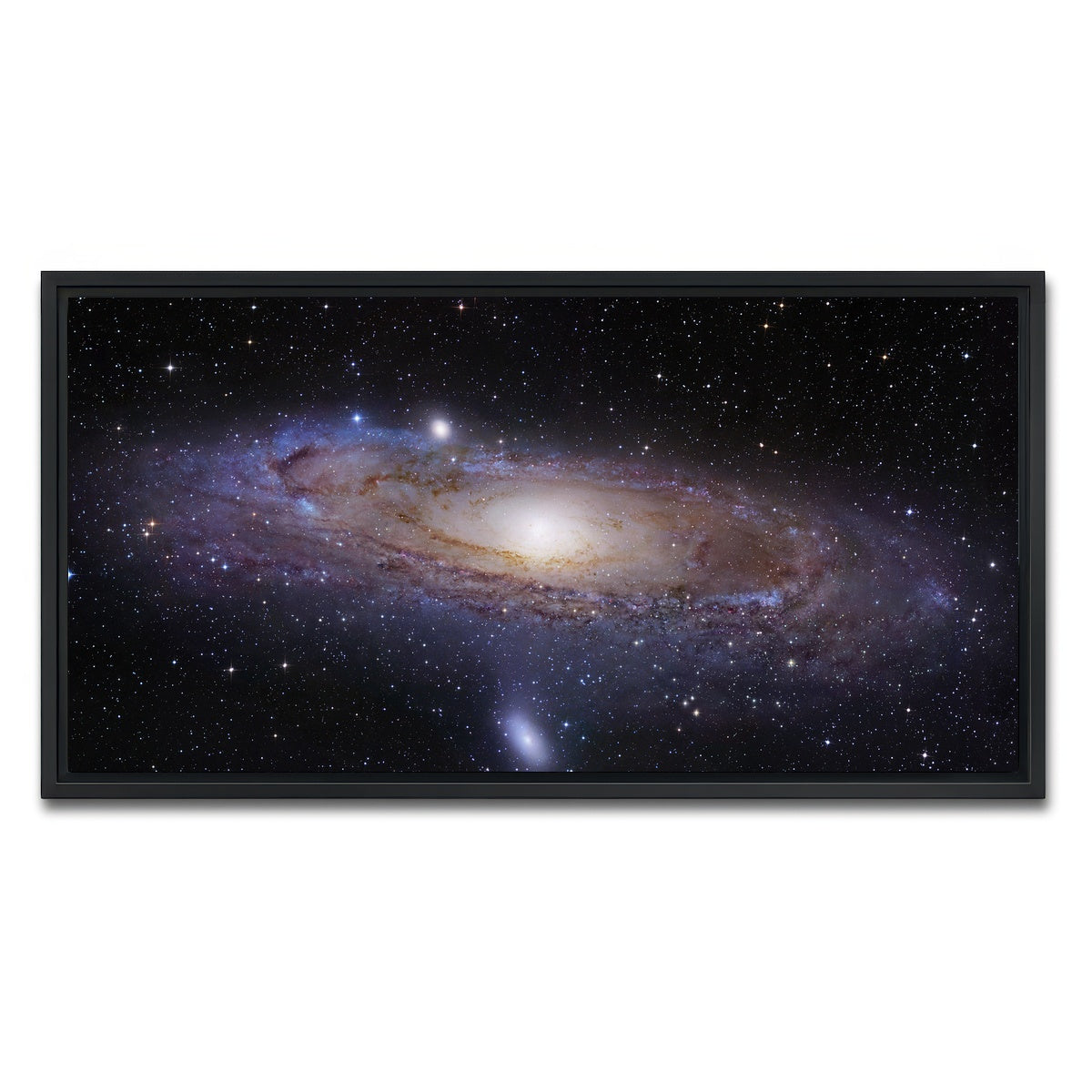 AUTO-MOCKUP WHITE | andromeda Galaxy | 1 Piece | Black Framed Canvas | group=2x1