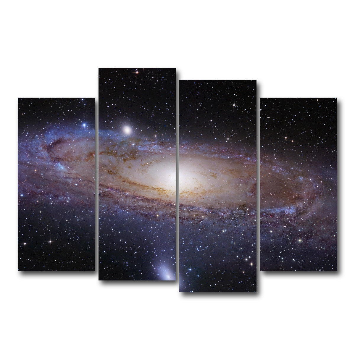 AUTO-MOCKUP WHITE | andromeda Galaxy | 4 Piece | Gallery Wrap Canvas | group=4_normal