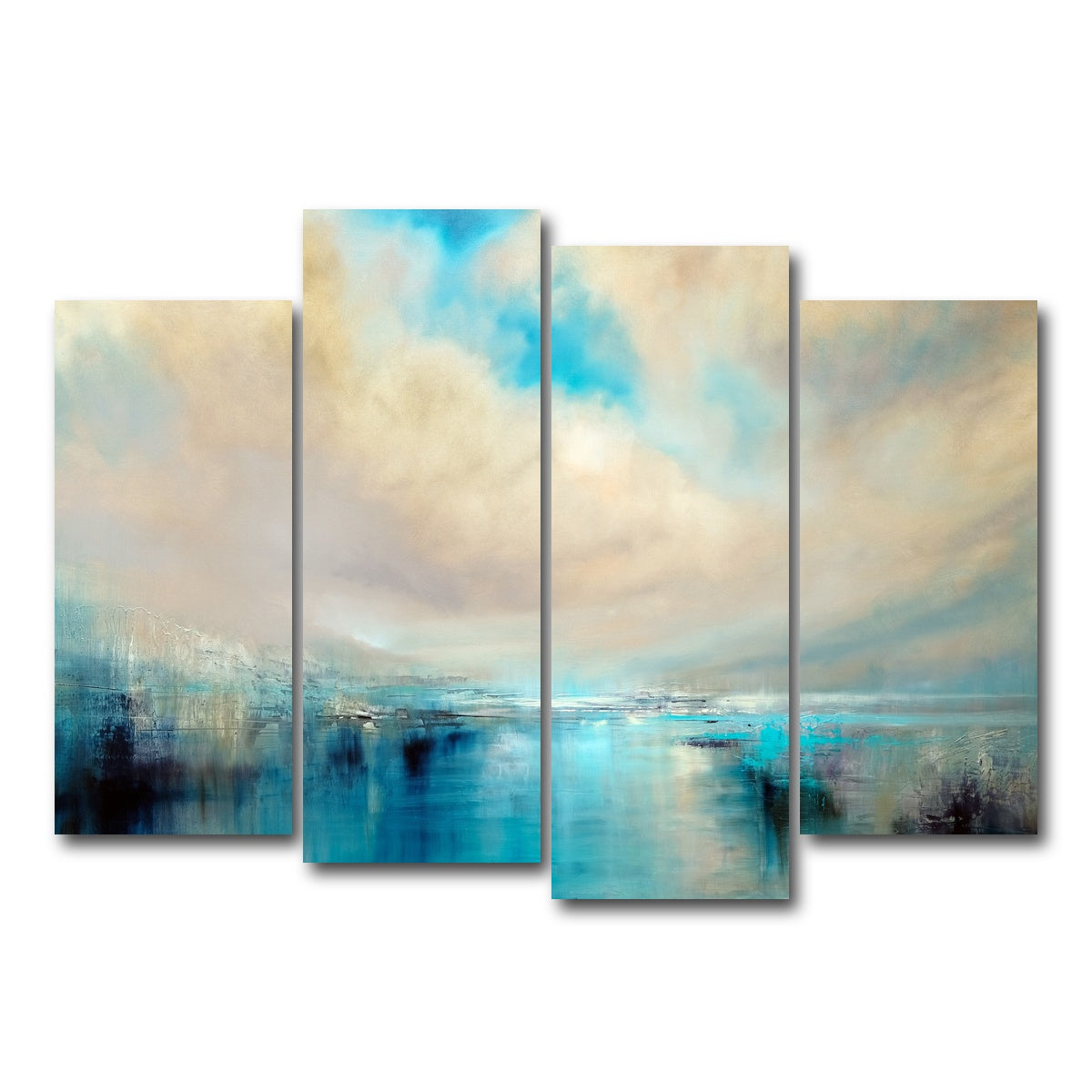 AUTO-MOCKUP WHITE | angekommen | 4 Piece | Gallery Wrap Canvas | group=4_normal