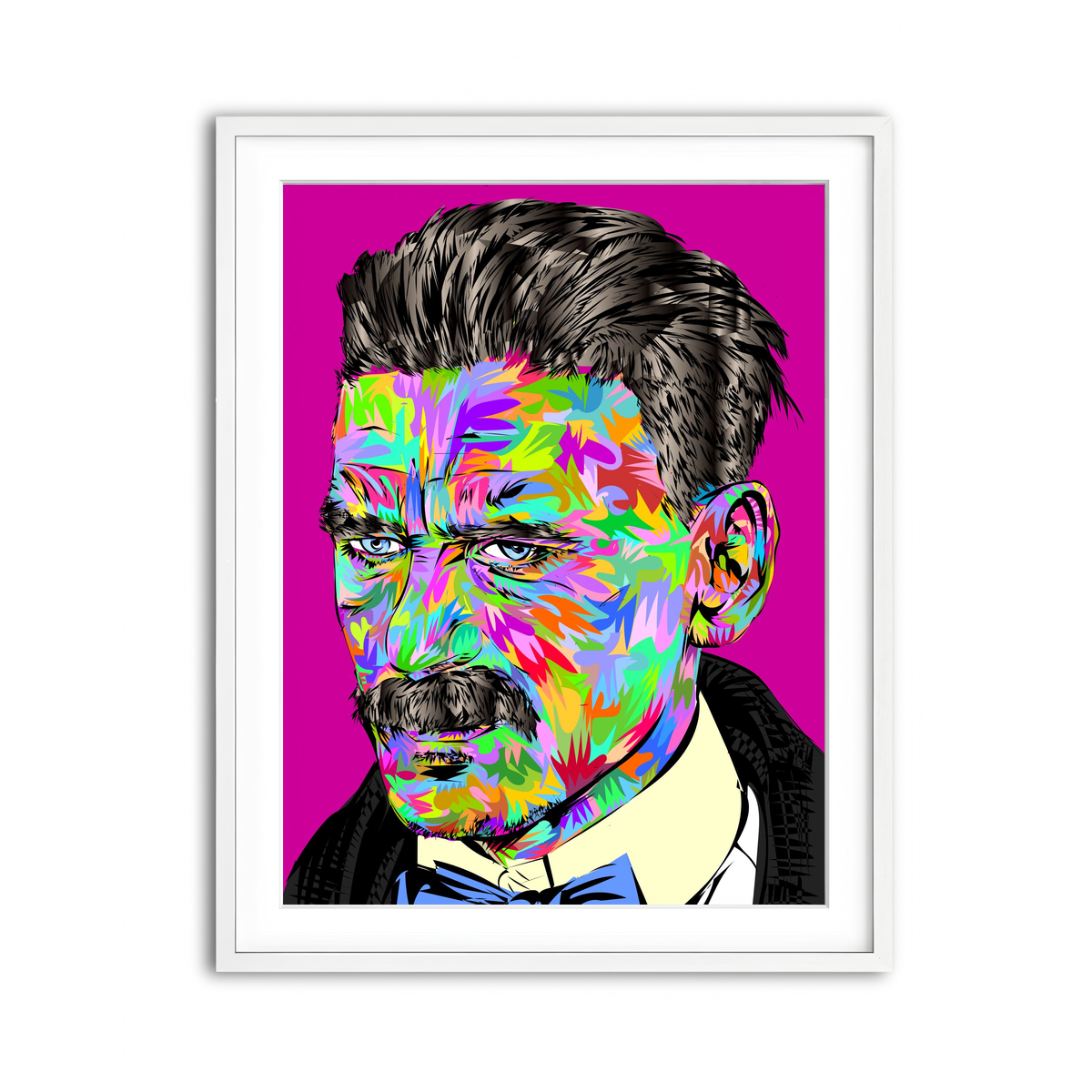 Framed Print 3x4 White