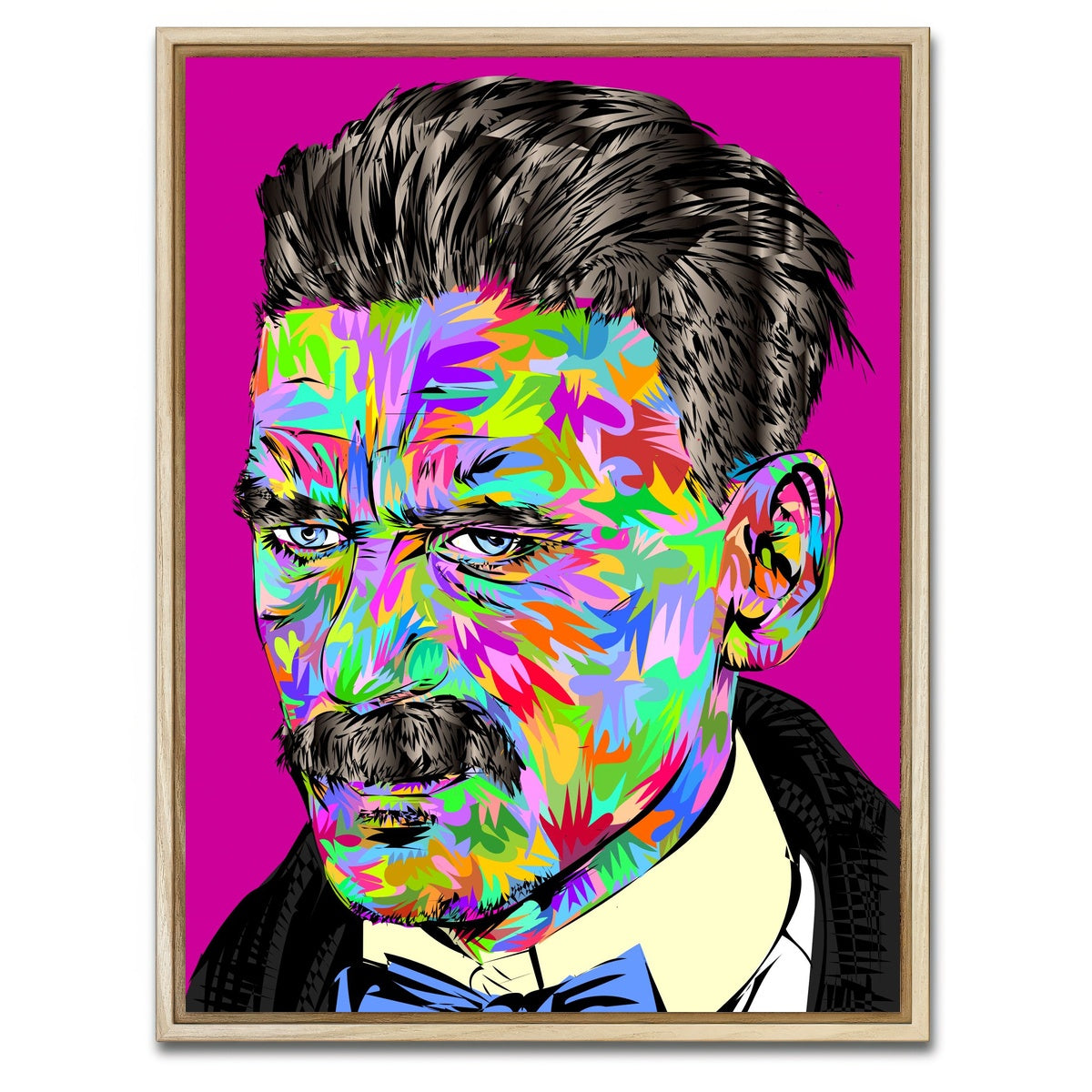 AUTO-MOCKUP WHITE | arthur shelby color splash | 1 Piece | Natural Framed Canvas | group=3x4