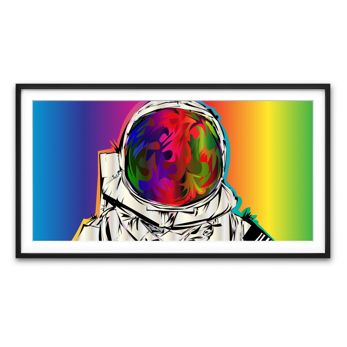 Framed Print 2x1 Black