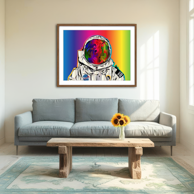 AUTO-MOCKUP ROOM | Astronaut Wall Art