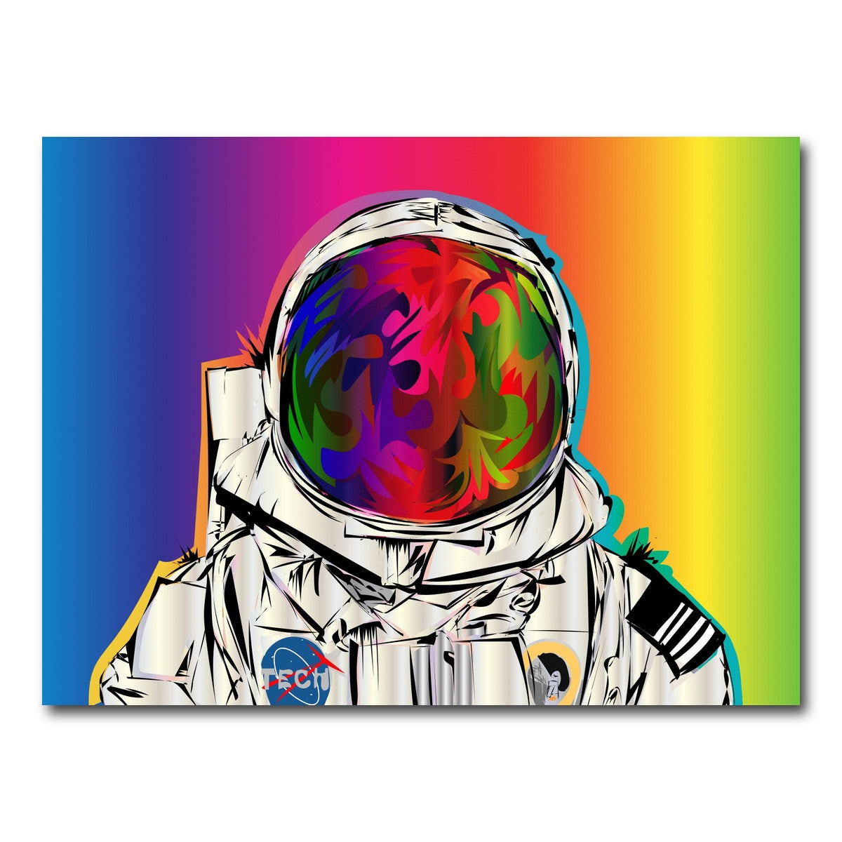 AUTO-MOCKUP WHITE | astronaut | 1 Piece | Gallery Wrap Canvas | group=4x3