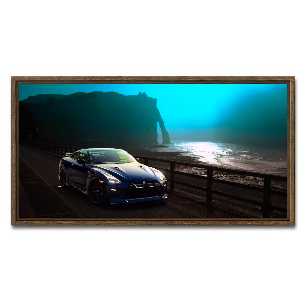 AUTO-MOCKUP WHITE | atomic breath | 1 Piece | Walnut Framed Canvas | group=2x1