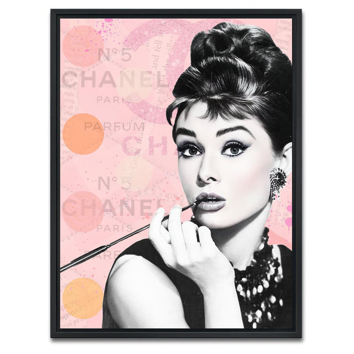 AUTO-MOCKUP WHITE | audrey | 1 Piece | Black Framed Canvas | group=3x4
