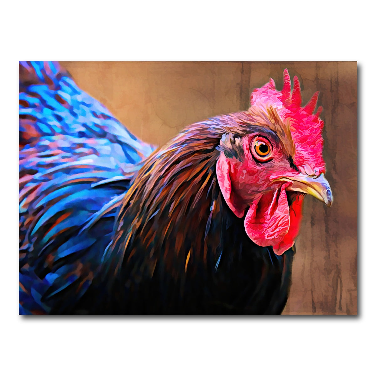 AUTO-MOCKUP WHITE | australorp chicken | 1 Piece | Gallery Wrap Canvas | group=4x3
