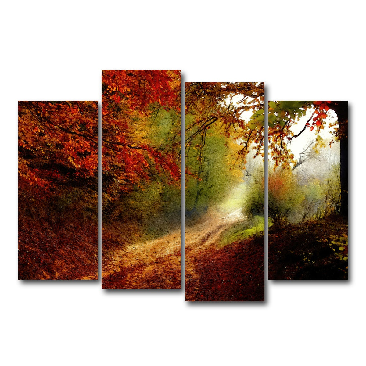 AUTO-MOCKUP WHITE | autumn forest edge | 4 Piece | Gallery Wrap Canvas | group=4_normal