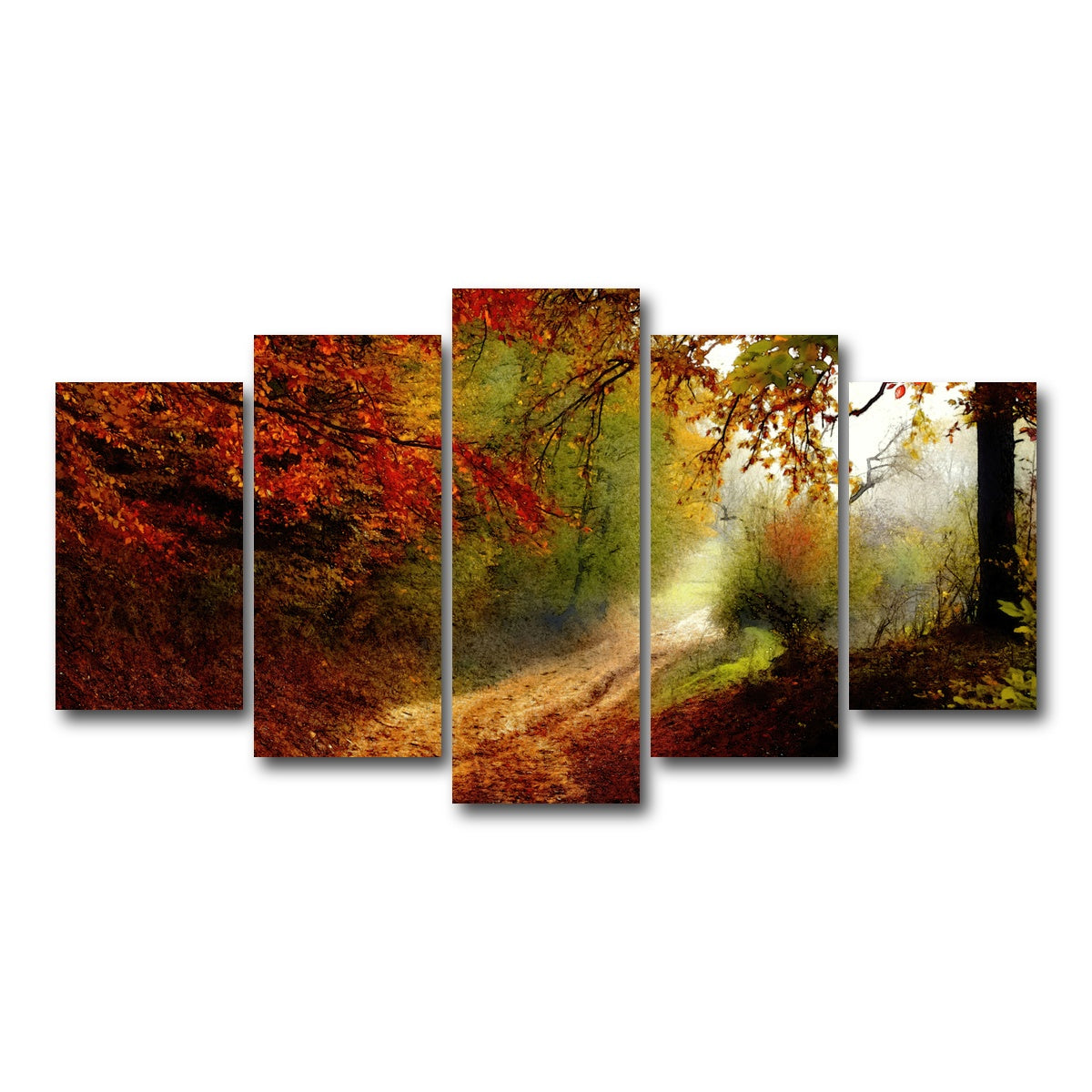 AUTO-MOCKUP WHITE | autumn forest edge | 5 Piece | Gallery Wrap Canvas | group=5_normal