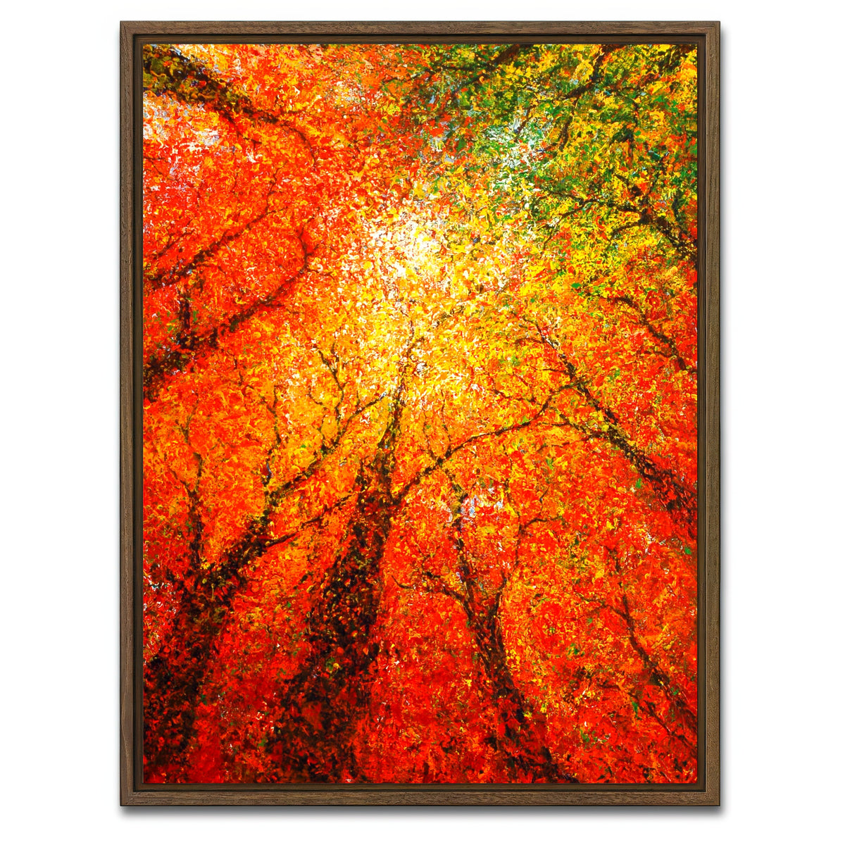 AUTO-MOCKUP WHITE | autumn glimmer | 1 Piece | Walnut Framed Canvas | group=3x4