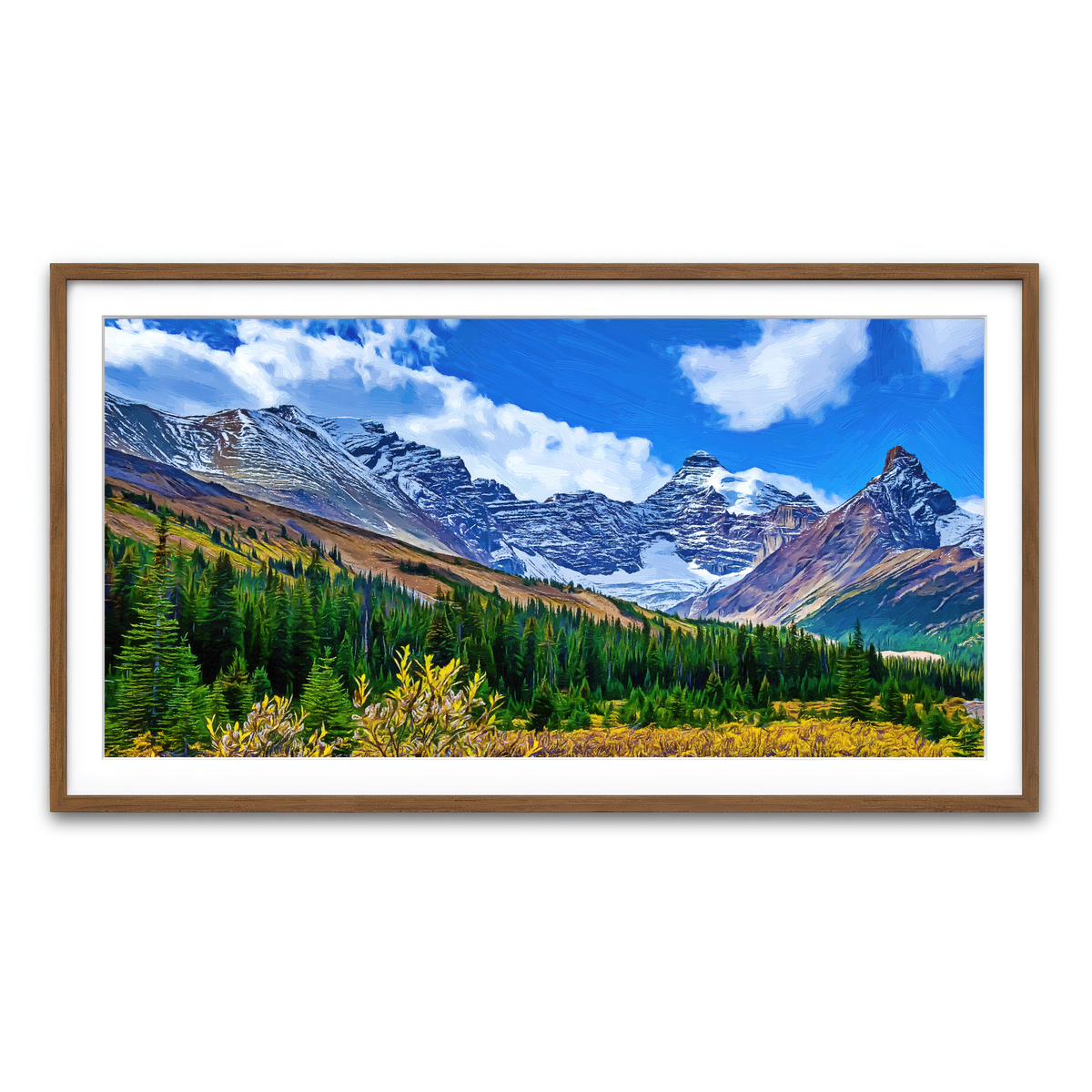 Framed Print 2x1 Walnut