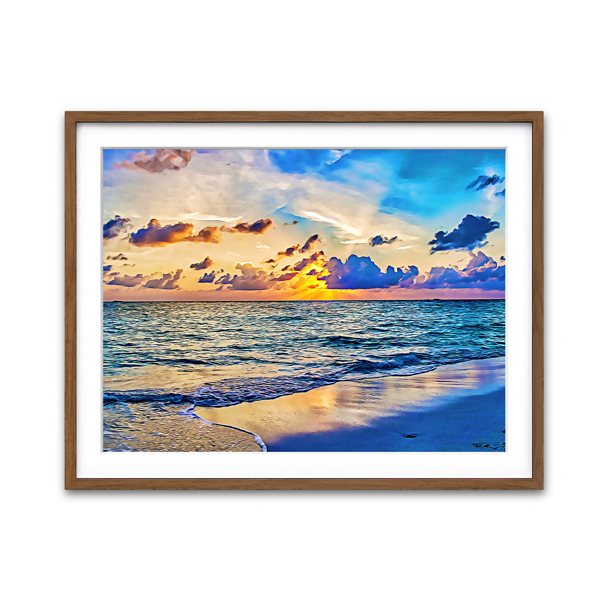 Framed Print 4x3 Walnut