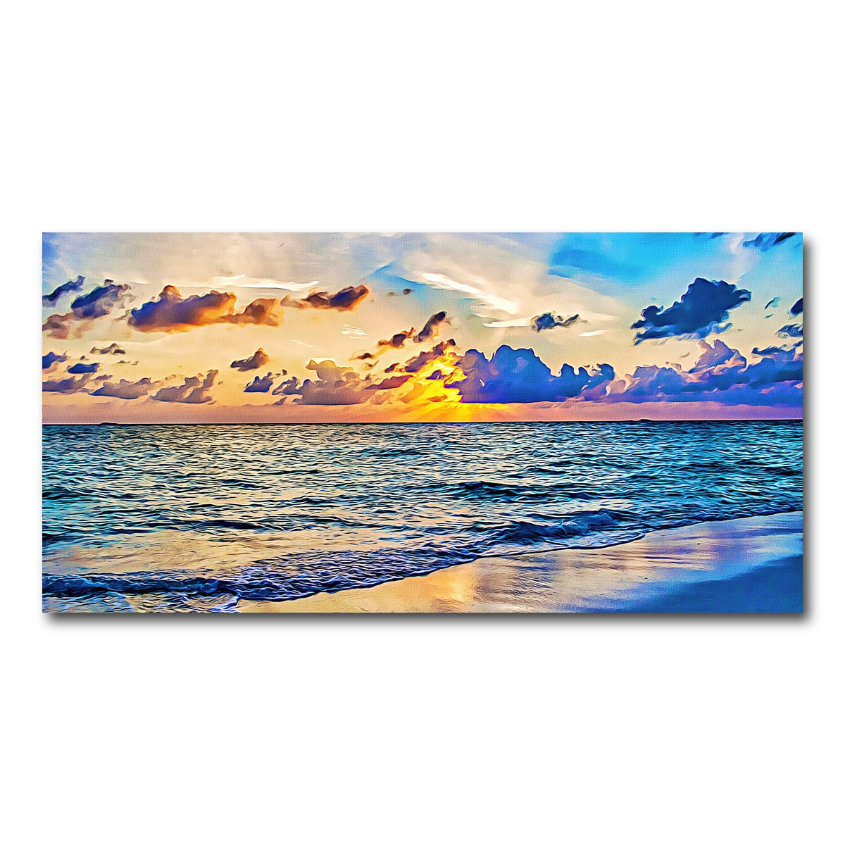 AUTO-MOCKUP WHITE | azure sunset | 1 Piece | Gallery Wrap Canvas | group=2x1