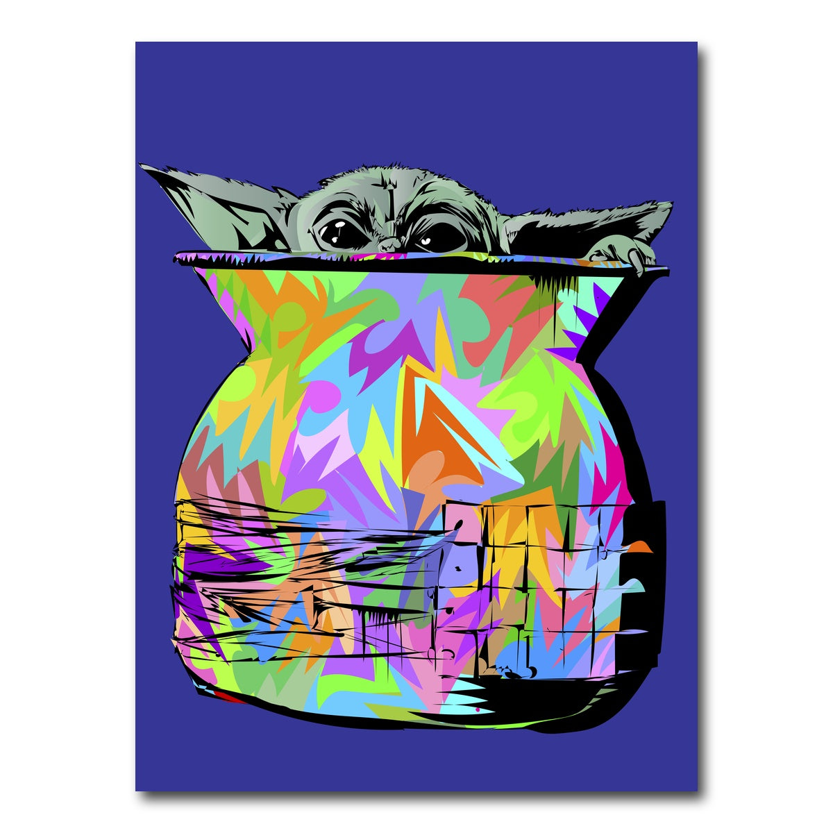 AUTO-MOCKUP WHITE | baby yoda | 1 Piece | Gallery Wrap Canvas | group=3x4