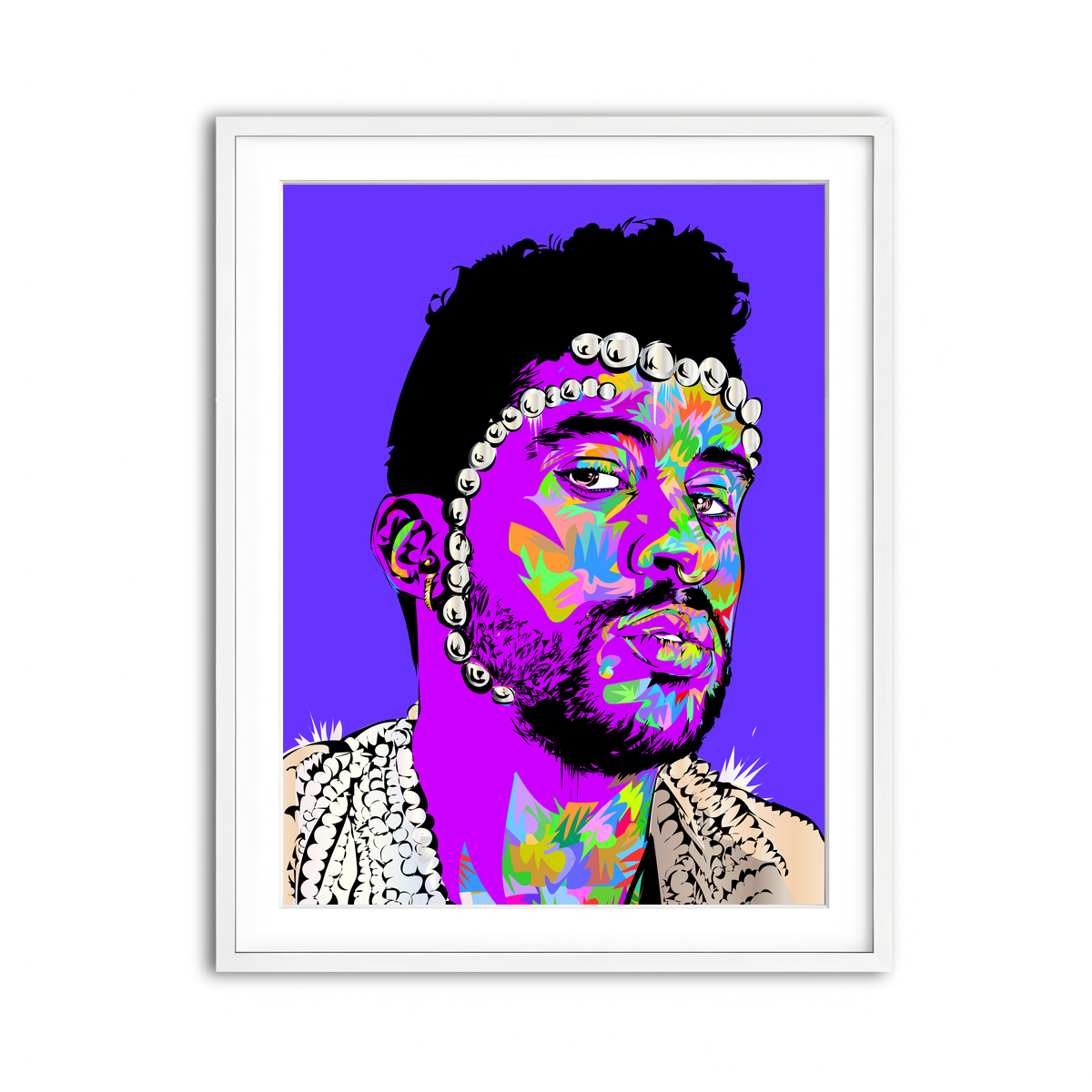 Framed Print 3x4 White