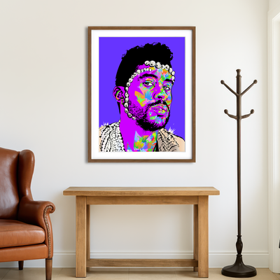 AUTO-MOCKUP ROOM | Bad Bunny Wall Art