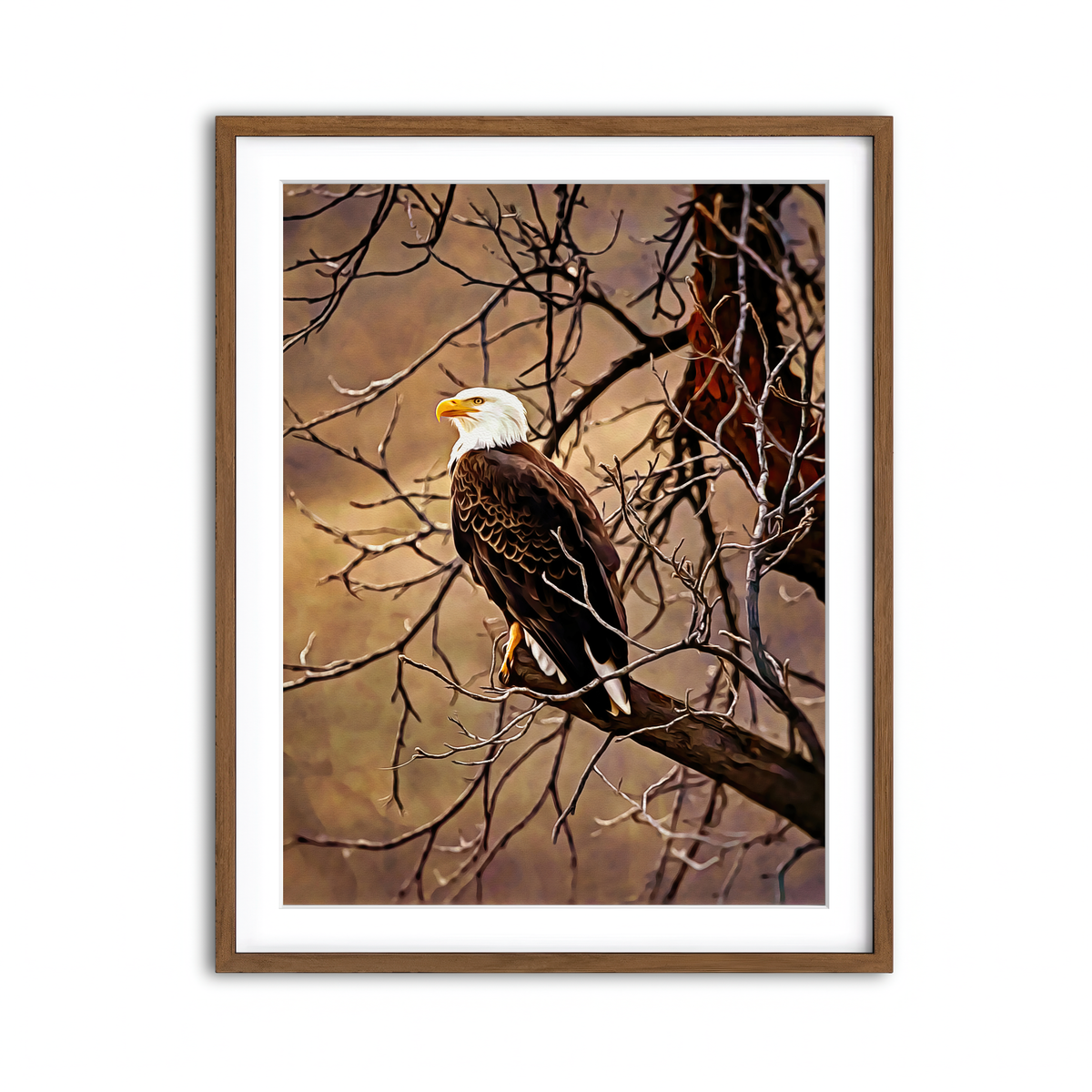 Framed Print 3x4 Walnut