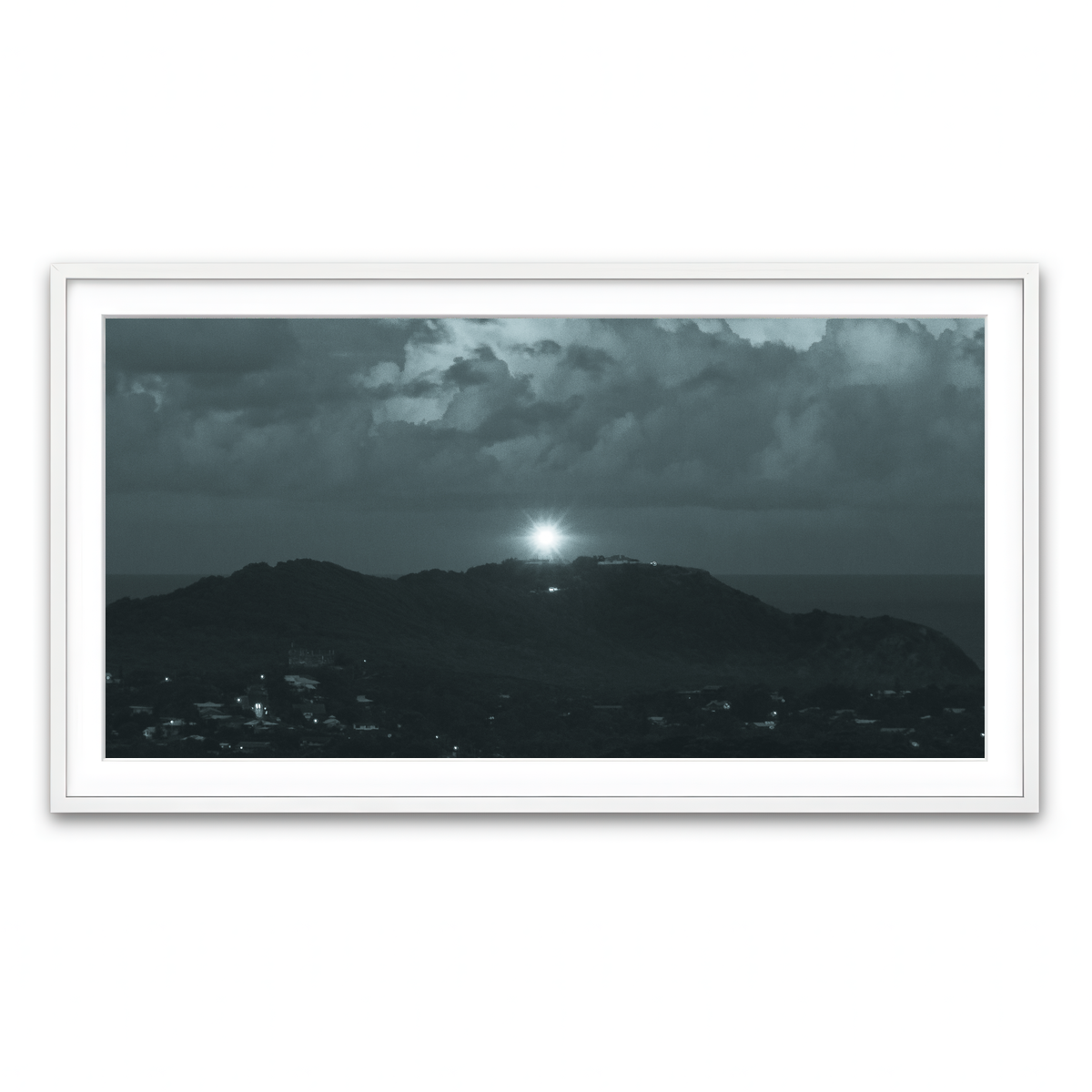 Framed Print 2x1 White
