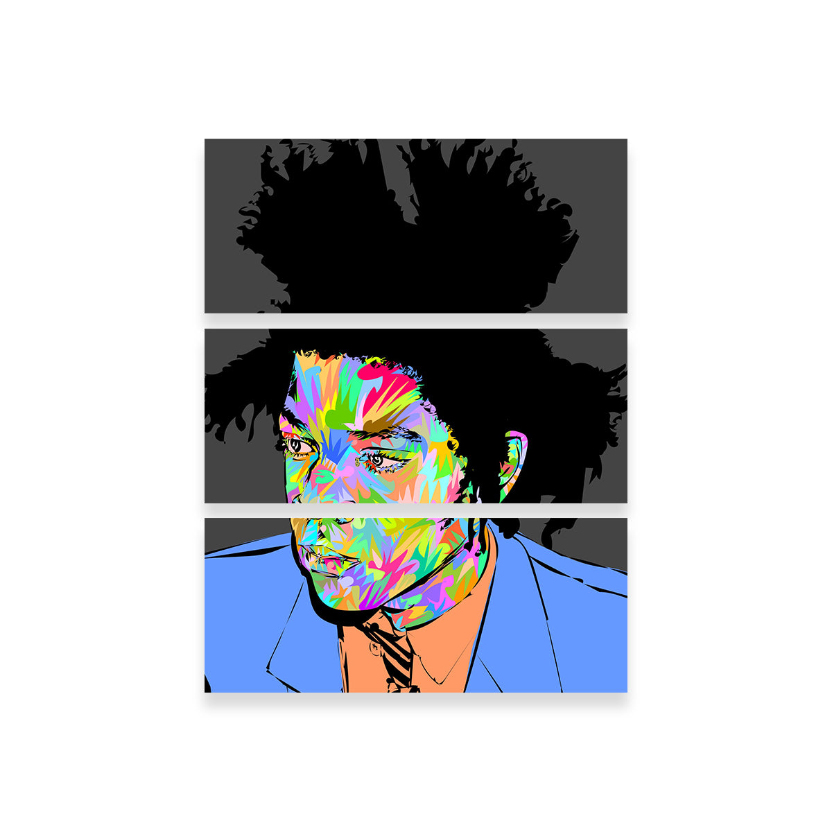 Basquiat in Blue Wall Art