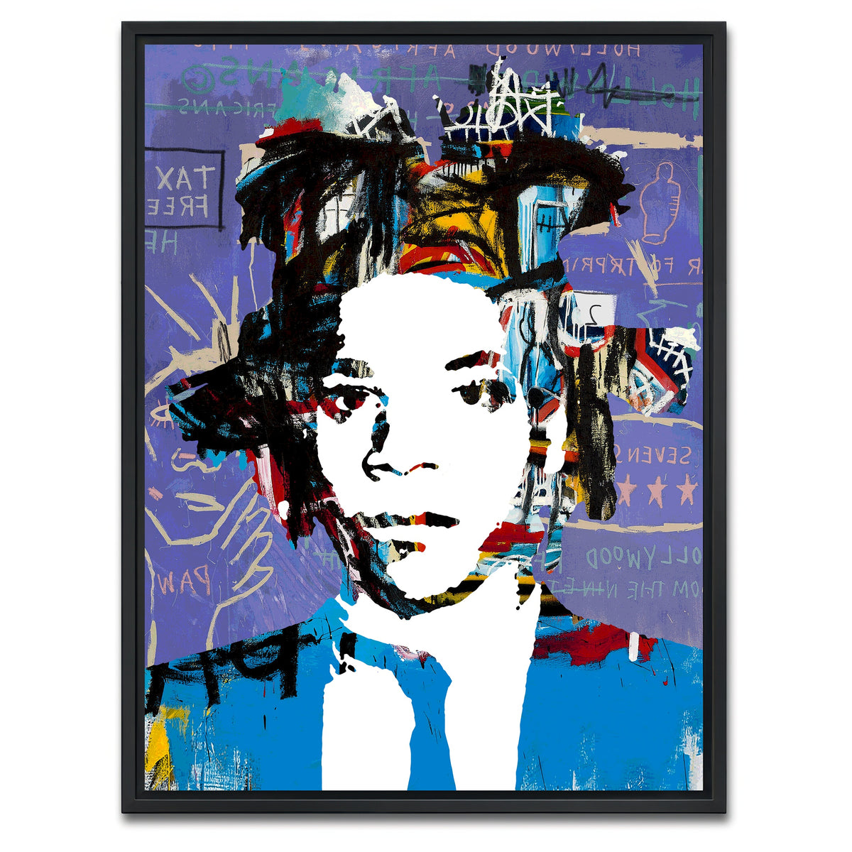 AUTO-MOCKUP WHITE | basquiat | 1 Piece | Black Framed Canvas | group=3x4